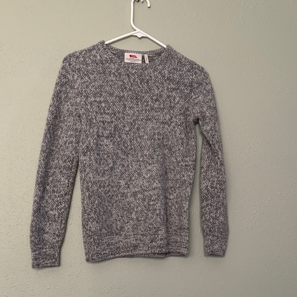 Fjallraven Gray Knit Wool Sweater